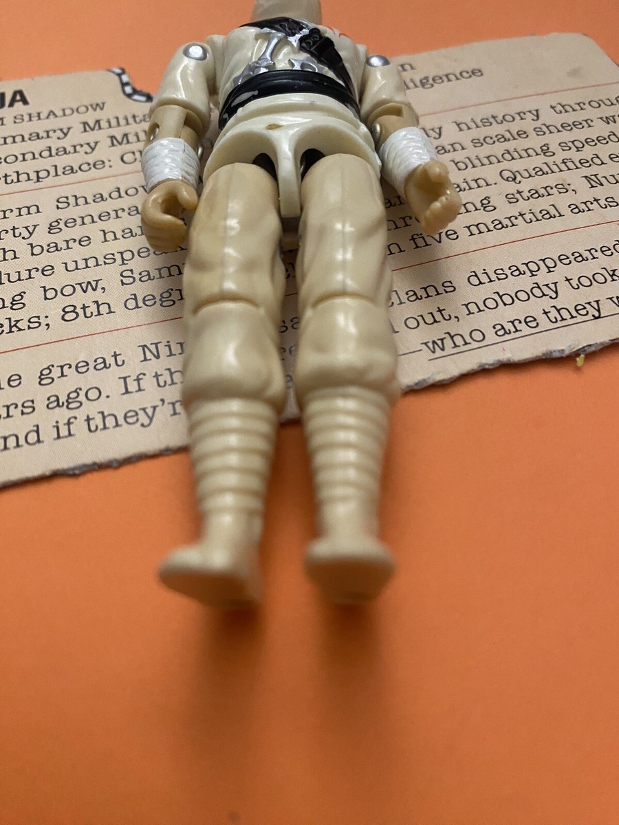 GI Joe Storm Shadow Ninja (v1) Complet + Carte ID FR - Hasbro 1984