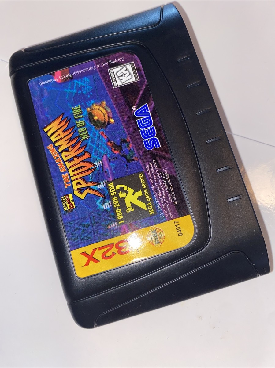 The Amazing Spider-Man Web of Fire AUTHENTIC Sega 32X CART The Amazing Spider-Man Web of Fire AUTHENTIC Sega 32X CART