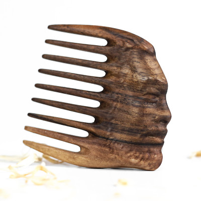 Anniversary Gift for Him, Wooden Beard Comb, Beard Mens Gift, Custom Wooden Comb