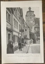 Book Clipping Photo Gates Of Rothenburg Bavaria Germany 1915