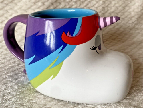 Disney Store Rainbow Unicorn from Inside Out 3D Mug ~ Rare ~ Collectable - Picture 1 of 6