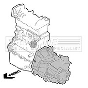 ENGINE MOUNTING FOR PSA NEMO BIPPER 1.3 HDI 10- FEM4259 - Picture 1 of 1