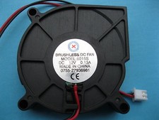 2 pcs Brushless DC Blower Fan 12V 6015S 60x60x15mm 2 Wires Sleeve Bearing New
