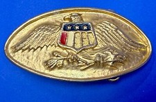 United States of America Eagle Shield Crest Patriotic Commemorative Belt Buckle