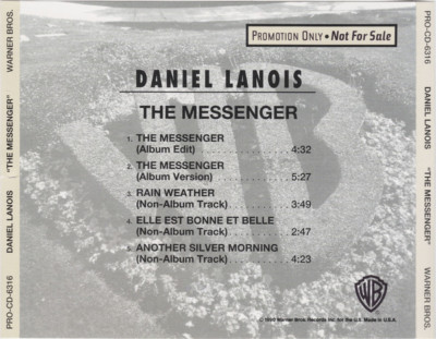 Daniel Lanois: The Messenger PROMO MUSIC AUDIO CD Edit Rain Weather Elle Est 