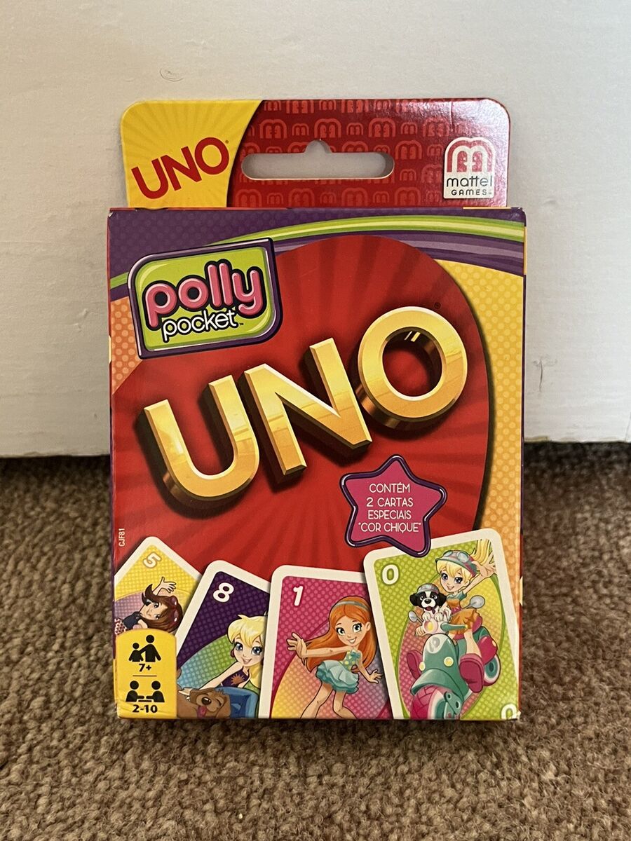 Polly Pocket UNO Mattel Card Game 