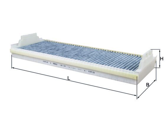 Mahle LAK 154 Filter, Innenraumluft-image