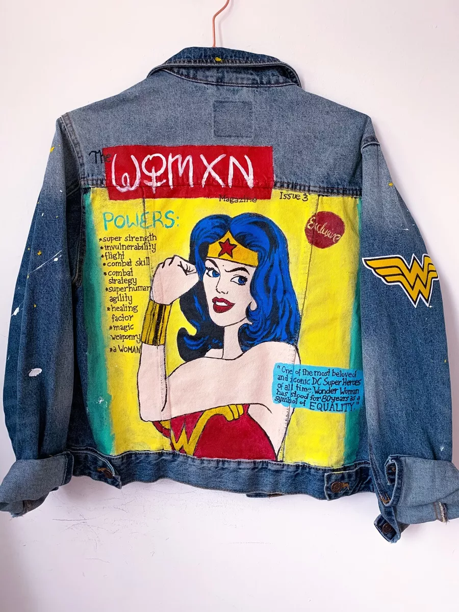 Drawn on denim jacket discount