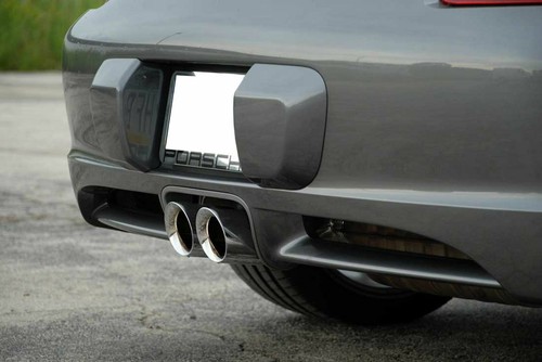 Chrome Auspuffblende Endrohre für Porsche Boxster Cayman 987 ab 05 981 ab 2012 - Bild 7 von 8