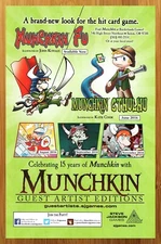2016 Munchkin Card Game Print Ad/Poster Fu Cthulhu Authentic Promo Wall Art 00s