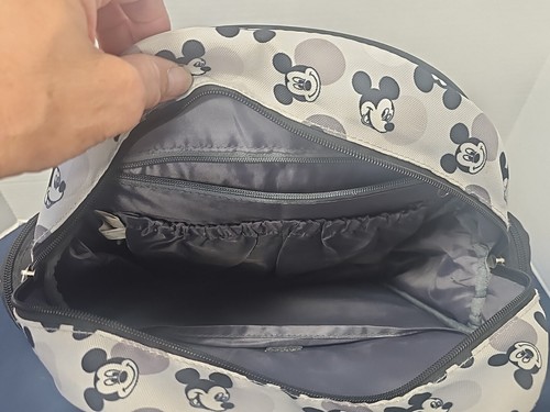 Mickey Mouse Head Backpack Baby Diaper Bag Black White Disney - Picture 3 of 3