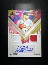 2021 Diamond Kings Wil Crowe Rookie RC Dual Jersey Auto SP #DKMS-WC