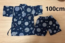 Jinbei Children's Size 100 Navy Dot Pattern