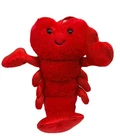 Hug Fun Red Valentine's Day Lobster Sealife Plush Toy Sparkle Tail Claws 10"