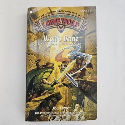 Berkley Lone Wolf CYOA Wolf's Bane Book VG Vintage Gamebook