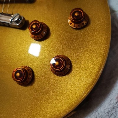 レア　Aria Pro II LS600Pゴールドトップ P90 Video* Aria Pro II Les Paul Gold Top Model LS600 Slab Mahogany - 1980