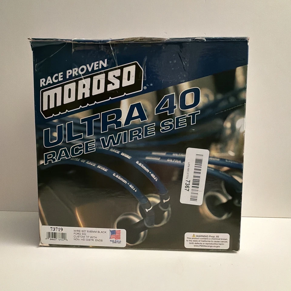 Moroso 73719 Ultra 40 Spark Plug Wires Ford 289 302 Unsleeved NON HEI Open Box - Image 2 of 4