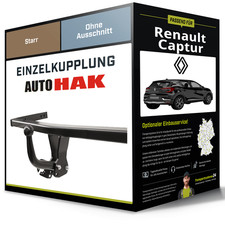 Starre Anhängerkupplung für RENAULT Captur 01.2020-jetzt II Typ HF Auto Hak NEU