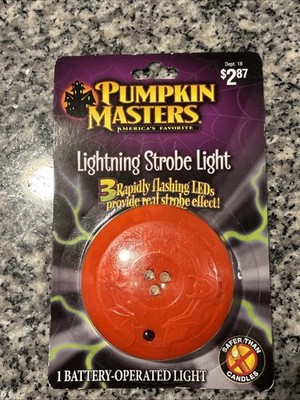 Pumpkin Masters Halloween LED Lightning Strobe Light - New