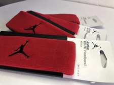Nike Jordan Jumpman Headband Sports Training Hairband Sweatband Red AC4093-605