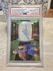 2018-19 Panini Neon Green Jalen Brunson Select RC On-Card Auto /99 PSA 10 Auto 9
