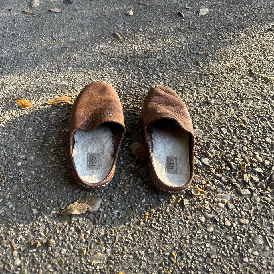Talla 6- UGG Tamara 1014872 Cuero Marrón Piel de Oveja Sin Cordones Mula Foto 4 de 4