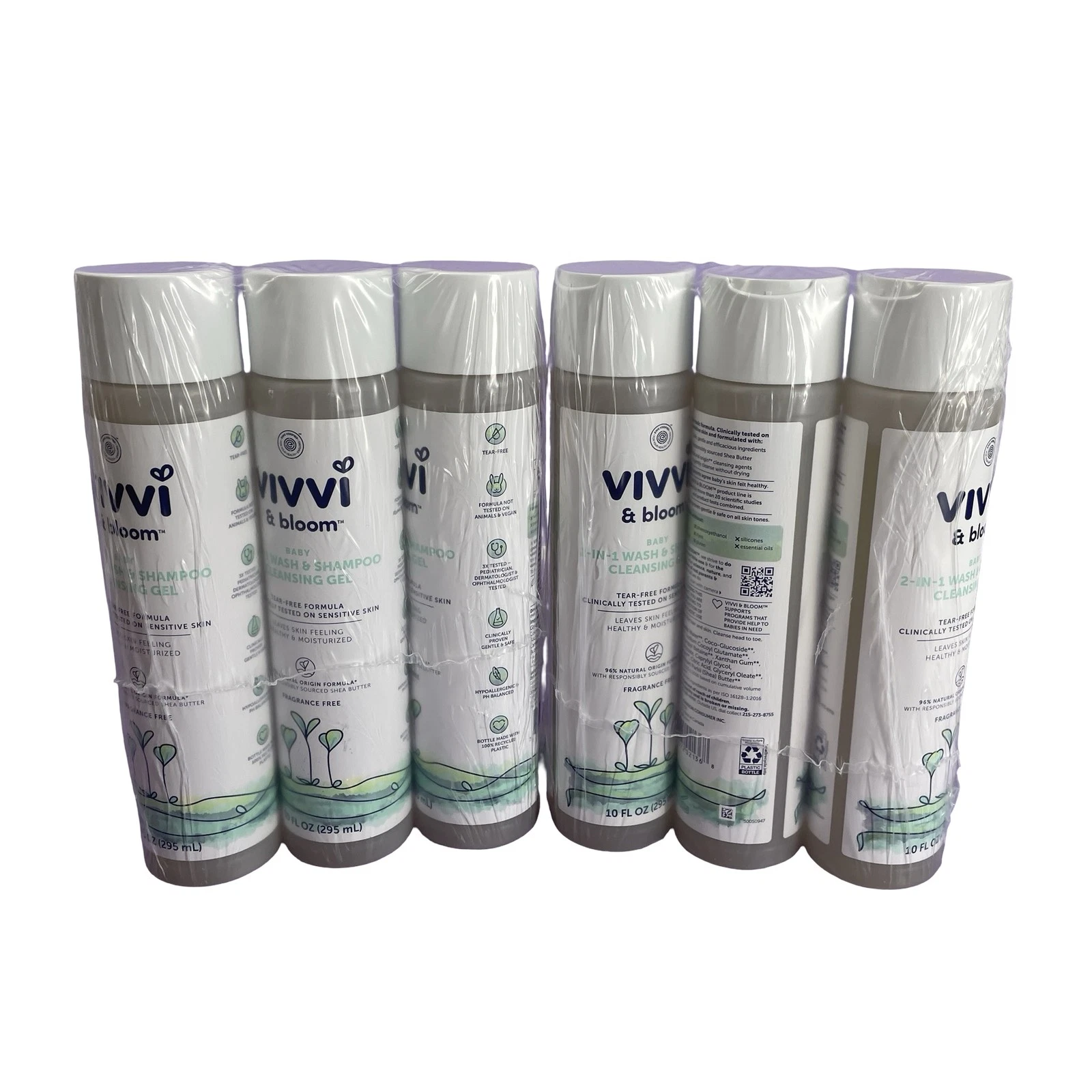 Kit of 6 Vivvi & Bloom Gentle Baby Wash & Shampoo Cleansing Gel 10oz #kit_1368
Opens in a new window