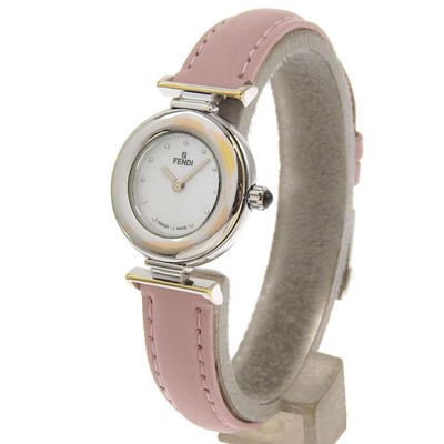 FENDI 320L Watch SS Quartz Analog Display White Shell Dial  display picture 1