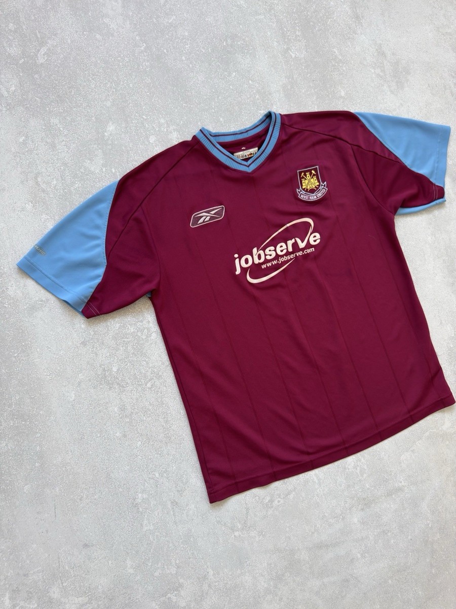 Vintage Reebok West Ham United 2003/2005 Football Jersey Soccer