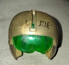 Vintage 1969 Hasbro GI Joe Fantastic Freefall Gold Helmet w/ Visor, Retracts