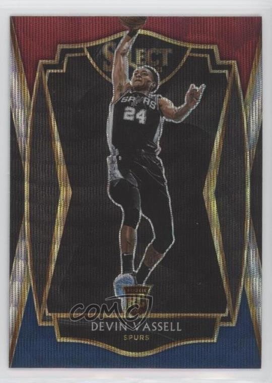 2020-21 Panini Select Premier Level Tri-Color Prizm Devin Vassell #179 Rookie RC