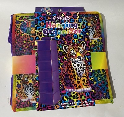 Lisa Frank 6 Shelf Hanging Organizer Leopard 11.5  x 11.5  x48  New