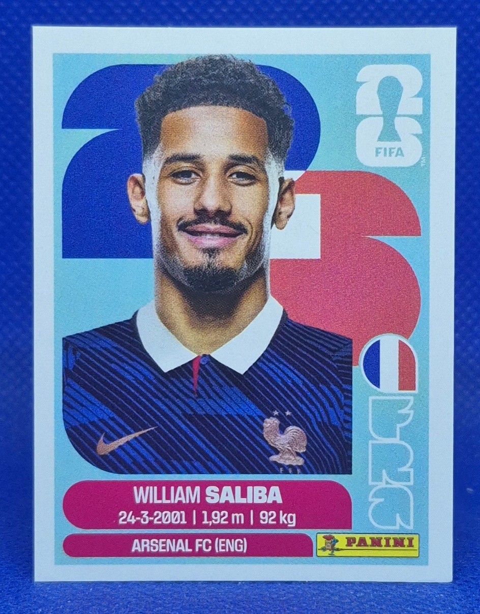 2026 Panini FIFA World Cup Sticker William Saliba #FRA 4 - France