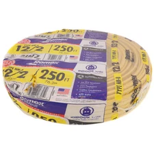 Southwire 12-2 Yellow Romex NM-B Cable w/ Ground (250' Coil)