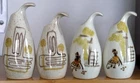 RED WING Art Pottery 2 Salt & Pepper Sets Futura Crazy Rhythm (chip) Montmartre