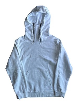 Rare RAF by Raf Simons Double Zip Ninja Hoodie White Cotton XL Made in Portugal