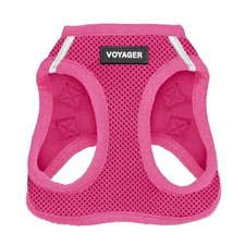 Best Pet Supplies Voyager Step-in Air Harness Fuchsia M Reflective Mesh No-Pull