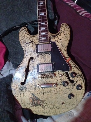Aria Pro II Halbakustikgitarre TA60 1988 Hollow CUSTOM selten SPARKLE EFFECT