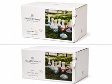 Hearth  Hand with Magnolia Wood Bowling Set 13 Pieces with Storage Bag