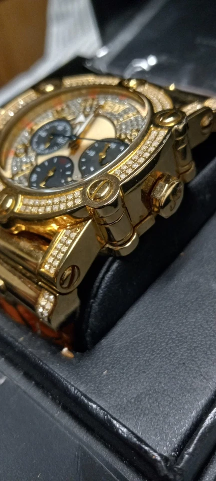 Хронограф JBW Phantom 2-3/8 карата T.W. Часы золотые 196 бриллиантов 10 лет 18 карат. - Изображение 3 из 4