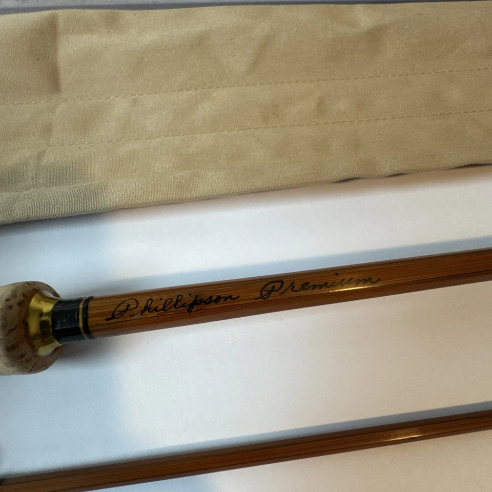 Varilla de bambú Phillipson Premium 1948 9’ 5/8 OZ HCH 3 piezas 2 puntas Foto 4 de 4