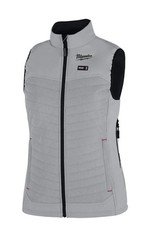 MILWAUKEE Women's Medium M12 Cordless Axis Gray Heated Vest Kit - F300G-21M