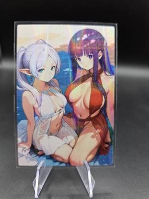 Frieren And Fern Beyond Journey End Holographic Anime Collectible Trading Card