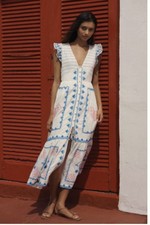 Anthropologie Peregrine Midi Dress - Size XXS - New With Tags - Color Vanilla