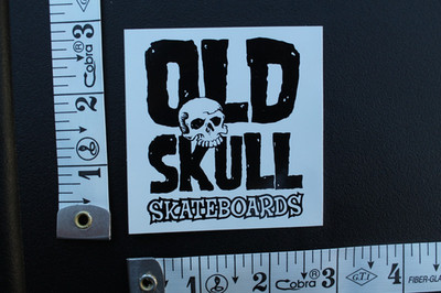 Old Skull Skateboards Punk Rock Black White Z88A Vintage