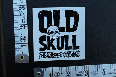 Old Skull Skateboards Punk Rock Black White Z88A Vintage