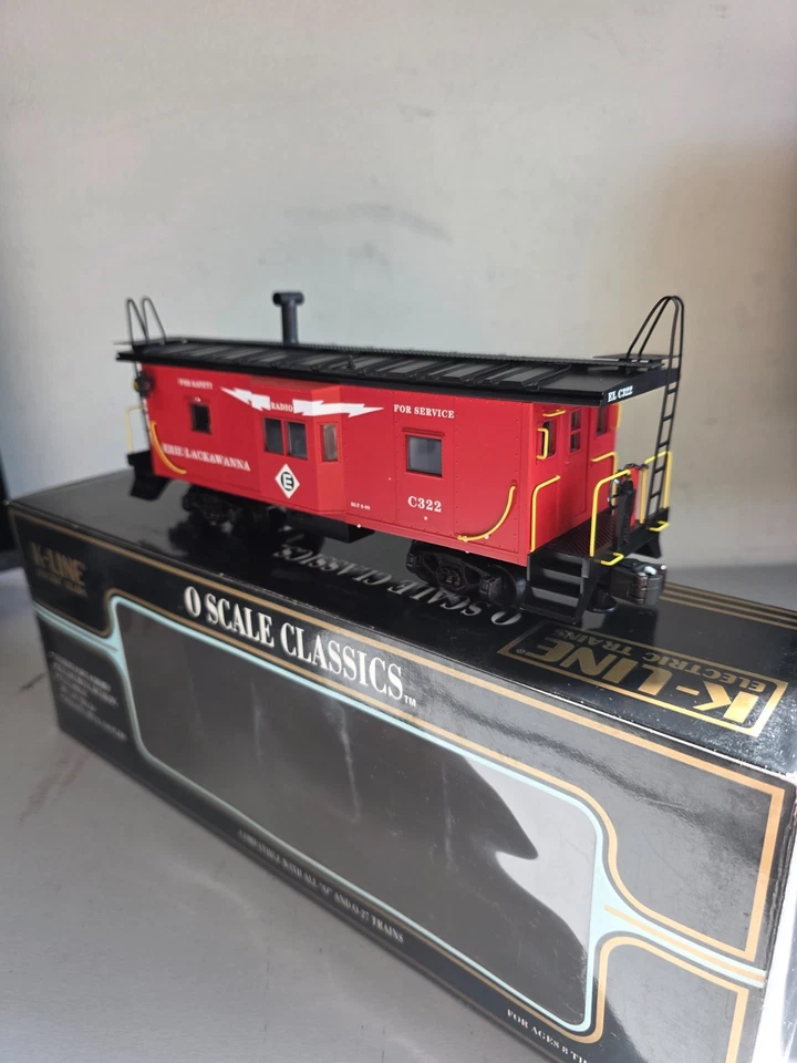 K_LINE K612-1531 Erie Lackawanna Smoking Caboose +++++ OB & Paperwork +++++  - Image 3 of 4