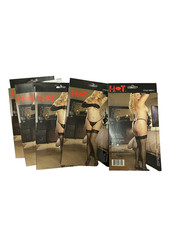 5 Pair of Premium Fishnet Lace Top Thigh High Stockings With Back Seams for 75 