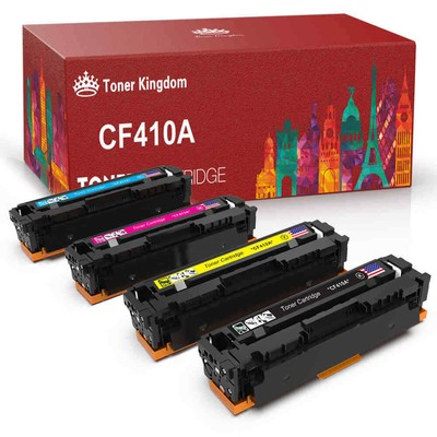 4-Pack High Yield Toner For HP CF410A M477 Series Printers - Black, Cyan, Magenta, Yellow Set