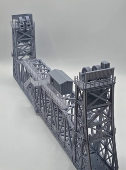 HO Scale Lift Bridge – Single Track - Image 4 of 4